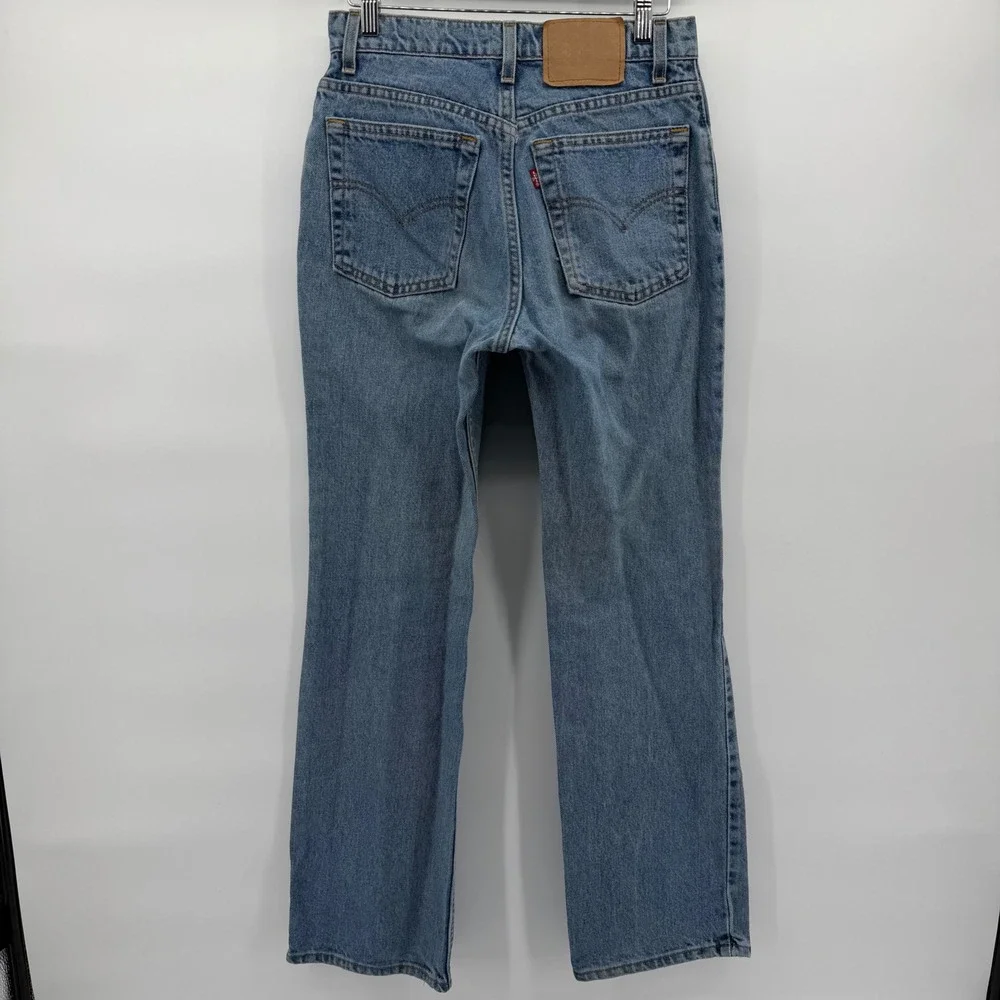 Levis 517 Boot Cut Jeans Women's 9 JR (28x32) Blue Denim Vintage 90s Made in USA